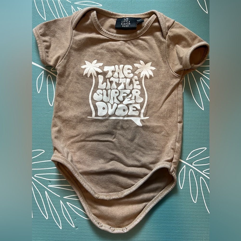 Little surfer dude onesie